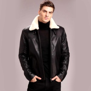 Veste en cuir confortable fait à la main pour hommes, produit de haute qualité, à bas prix, confortable et chaud, OEM - Product Image 2