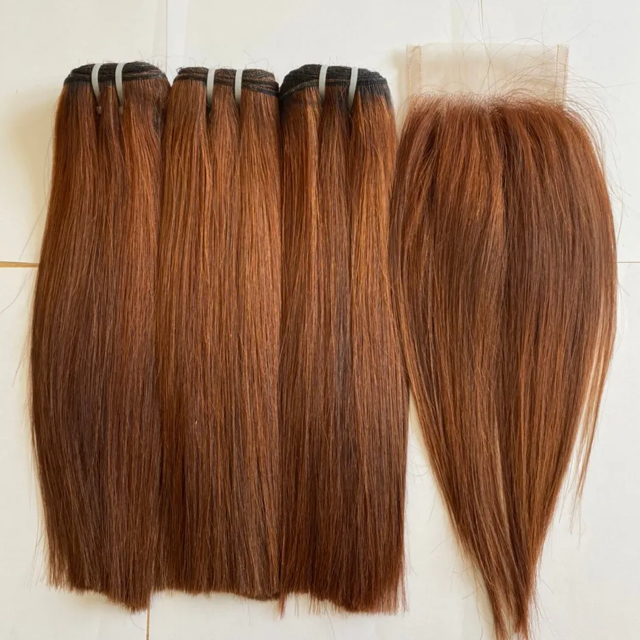 cheap price Yak hair extensions 100% yak tail hair dark brown color 14''