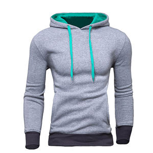 Sudadera con capucha y cremallera completa personalizada para hombre, Sudadera con capucha de poliéster de algodón de invierno a la moda, tejido de punto anticontracción - Product Image 5