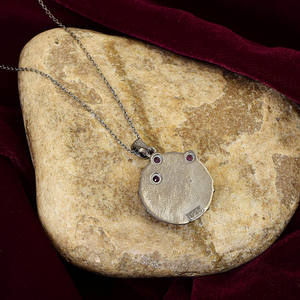 Collar de Plata de Ley 925 con Colgante de Amatista Púrpura y Perla Natural Grande, Ideal para Regalo - Product Image 4