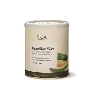 Cire brésilienne de Rica avec du beurre d'avocat (800gm) -Cire de corps avec de l'avocat--Cire brésilienne de corps-peau libre de cheveux.