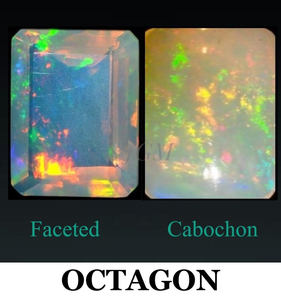 "8X10mm Octágono ópalo etíope Natural de" Venta al por mayor precio de fábrica de alta calidad de piedras preciosas sueltas | WELO Opal etíope | - Product Image 5