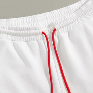 Pantalones cortos deportivos de dos tonos para hombre, con logotipo personalizado, de algodón, con cordón, de cintura alta, para correr, para el verano - Product Image 3