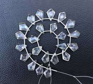 เครื่องประดับทำจากลูกปัดคริสตัลไม่มีสีรูปแฟนซีอัญมณีควอตซ์ธรรมชาติ23ชิ้น - Product Image 3