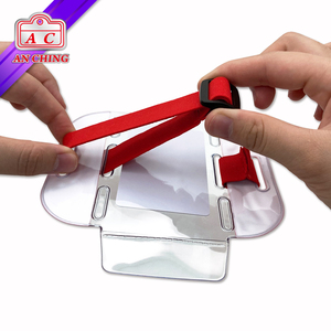 Soporte para tarjeta brazalete reflectante de PVC de neón - Product Image 4