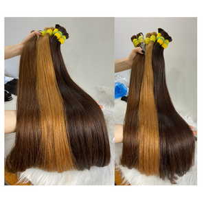 เครื่อง10A บริสุทธิ์เรมี่ผมต่อคู่ทำจาก12A หนังกำพร้าลอนตรงนุ่มลื่นจากเวียดนาม - Product Image 3