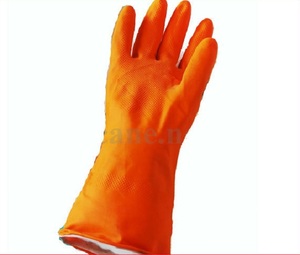 Gants de sécurité en caoutchouc naturel orange de haute qualité de haute qualité pour une utilisation polyvalente - Product Image 1