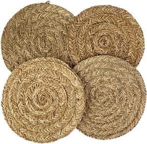Best Selling Seagrass Rattan Water Hyacinth Weaving <b>Placemat</b> and Abajur Eco-Friendly Minimalist Decor Made in Vietnam - Product Image 5