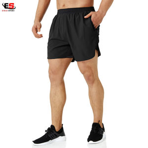 Shorts de sport pour hommes, respirants, écologiques, à séchage rapide, anti-froissement, solides, pour l'entraînement, la salle de sport, la course à pied, l'été - Product Image 2