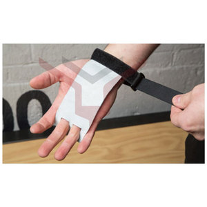 Gym Exercise Fitness <b>Weight</b> Lifting <b>Glove</b> 3 Hole Hand Grips Custom Logo Weightlifting Gymnastic Carbon Grips - Product Image 2