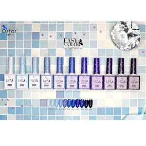 Easy Color Gel Polish Blue Purple LED UV