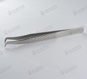 Pince à épiler d'extension de cils de volume russe 75 degrés de large pointe marque privée, pince à épiler de volume d'extension de cils marque privée - Product Image 4