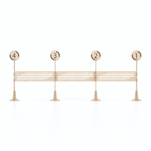 キュー管理システム用の最高のイタリアのインターロッキングカスタマイズされた木製キューバリア - Product Image 2