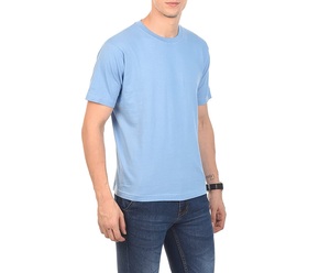 Camisetas de manga corta con cuello redondo para hombre, camisas lisas con logotipo impreso personalizado, novedad de 2021 - Product Image 6