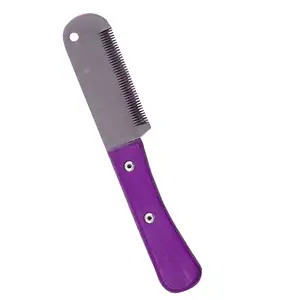 売れ筋6インチストリッピングナイフ、木製ハンドルミディアムティース、3インチブレードステンレス鋼ストライピングナイフ