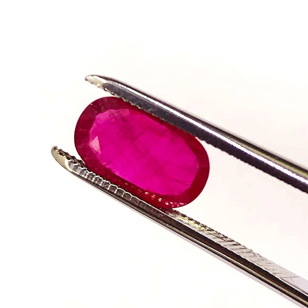 High Quality Natural Ruby Oval Faceted Gemstone From Indian Manufacturer