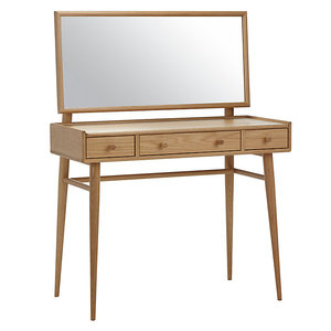 Enterprise Modern Solid Mahogany Durable <b>Mirrored</b> Dressing <b>Table</b> for Bedroom Use - Product Image 1