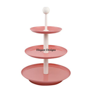 Présentoir à gâteau décoratif en métal à trois niveaux, couleur personnalisée, fait main, Présentoir à gâteau design, présentoir à gâteau de luxe pour fête, vente en gros - Product Image 6
