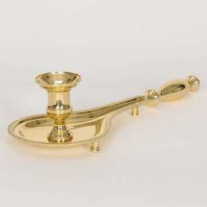 Candelabro chapado en oro de alta calidad, soporte para uso en Iglesia, superventas - Product Image 1