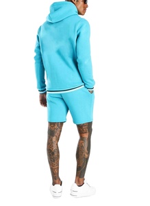 ชุดเสื้อฮู้ดแขนยาวสำหรับผู้ชาย,ชุดวอร์มกางเกงขาสั้นสำหรับฤดูร้อน - Product Image 3