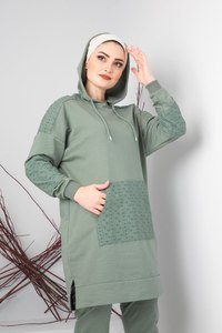 Nouvelle saison femmes survêtement à capuche ensemble de sport vêtements islamiques Abaya caftan musulman islamique mode turc qualité - Product Image 6