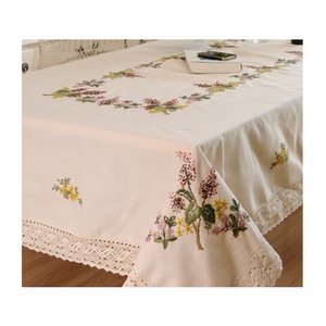 Embroidery <b>Table</b> Cloth 100% Cotton Quang Thanh Hand Embroidey - Product Image 2