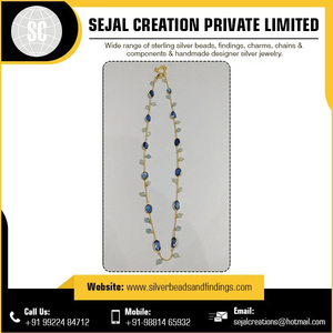 Fabricante indio de cadenas de Plata de Ley 925, joyería de oro como forma para collares/patrón de número de regalo - Product Image 4