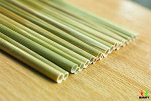 Pailles d'herbe biodégradables vietnamiennes Accessoires de verres écologiques d'herbe sauvage Résoudre le problème mondial du plastique - Product Image 2