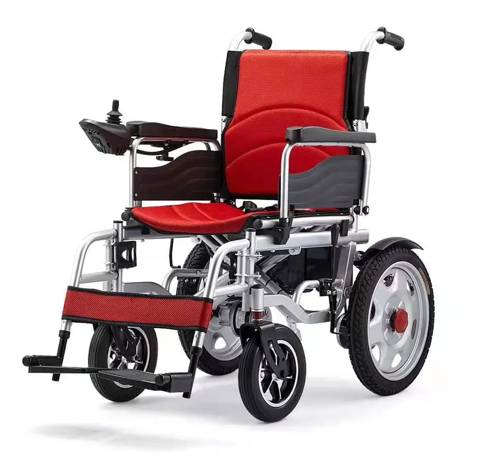 Cadeira de rodas elétrica motorizada, cadeira de rodas motorizada para idosos desbloqueados