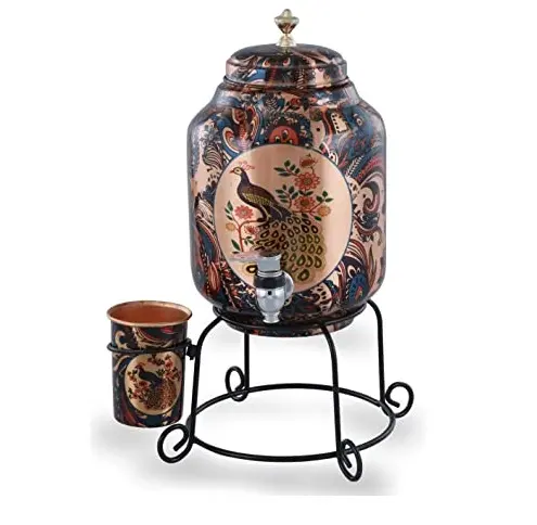 Water cooler With stand Black Peacock Painting For Kitchen Copper Modern Hot Selling Water Storage Box Water Fountain Bubbler