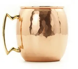 Old Dutch แก้วมักมอสโกมิวล์,ทองแดงแข็งพร้อมด้ามจับอุปกรณ์แก้วเบียร์ทองแดงคุณภาพสูงจากอินเดีย