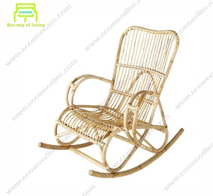 Modern Outdoor Patio Garden Bamboo Rocking <b>Chair</b> for Elderly Adults and Kids Villa Living Room Bedroom Leisure - Product Image 3