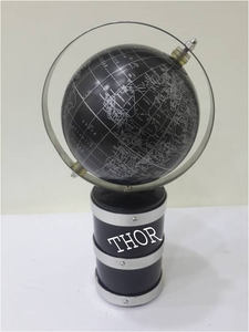 Premium Quality <b>Plastic</b> World <b>Globe</b> Office Decor <b>Earth</b> Map on Gold Stand Rotating Table Top Desktop Item Geography Product - Product Image 2