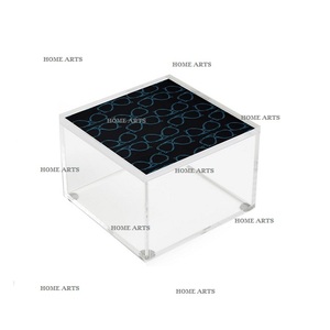 Caja de almacenamiento de dulces y chocolates acrílicos transparentes clásicos de calidad Superior, vajilla de boda de forma cuadrada para uso doméstico en la cocina - Product Image 1