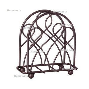 Porte-mouchoirs en fer noir fait à la main nouvelle conception porte-serviettes de forme et de taille personnalisées à bas prix - Product Image 4