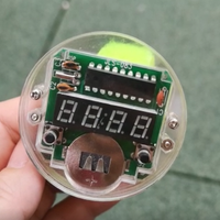 Montre numérique à puce unique IC LED, pour horloge électronique, Kit à monter avec couvercle Transparent, bricolage