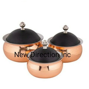 Serveur de nourriture chaude de qualité supérieure marmite finition brillante casseroles à double insulte servant chaud au prix le plus bas - Product Image 4