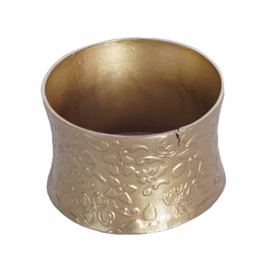 Servilleteros de latón hechos a mano de lujo Soportes de metal de diseño redondo elegante para bodas Fiestas Hoteles - Product Image 3