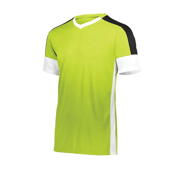 Camisa de futebol unissex respirável personalizável OEM Desgaste esportivo uniforme de futebol para adultos e crianças