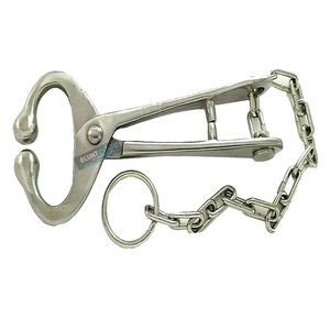 Proveedor de Pakistán: Sujetador de toros veterinario de acero inoxidable reutilizable y duradero con cadena, certificado ISO9001, en venta - Product Image 1