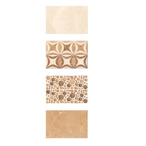 Carreaux muraux décoratifs en céramique design galets brun foncé 300x450mm - Product Image 5