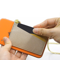 Funda de Teléfono Expandible de Cuero PU con Logotipo Personalizado, Varios Colores, para Diseño de Moda Urbana