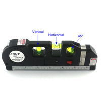 Règle de mesure linéaire, lignes transversales 8ft niveau Laser de nivellement Pro 3 outils