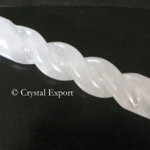 Varitas talladas de cuarzo y cristal en espiral, venta en línea - Product Image 1