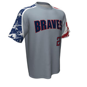 Camisetas de béisbol personalizadas al por mayor, baratas, lisas y sin estampado, camisetas transpirables a la moda hechas a medida - Product Image 1