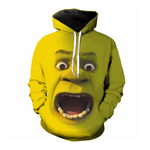 Sweat à capuche intégral pour homme en polyester épais, imprimé sur toute la surface, logo personnalisé, streetwear, hip-hop, grande taille, effet délavé numérique - Product Image 6