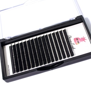 Eyelash Extensions Custom Curl 0.06mm 0.07mm Thickness 15-20mm Easy Fan <b>Lashes</b> Light Healthy Glue <b>Adhesive</b> Korean Material - Product Image 5