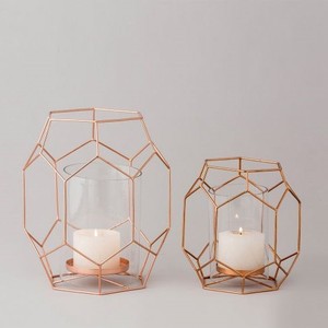 Golden Wire Metal With Cylinder Glass Candle Holder <b>Lantern</b> for Home Decoration Garden Use Floor and Table Metal <b>Lantern</b> - Product Image 6