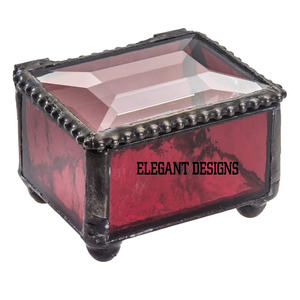 Joyero de Metal de tamaño pequeño exclusivo, caja de joyería al por mayor de diseño clásico de forma cuadrada, elegante caja de Joyería Moderna - Product Image 2