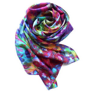 Custom Wholesale Highest Quality Handcrafted Cotton Rayon Beautiful <b>Floral</b> Printed <b>Scarf</b> Shawl Hijab for Women From India. - Product Image 1